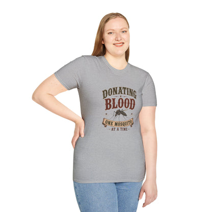 Donating Blood   Adult Size T-Shirt