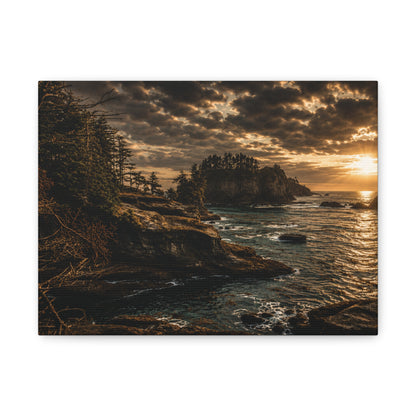 Cape Flattery Evening  Matte Canvas Art