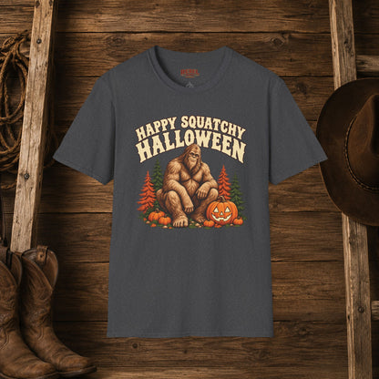 Squatchy Halloween   Adult Size T-Shirt