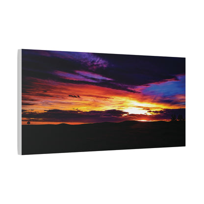 Pasture Sunset Matte Canvas Art