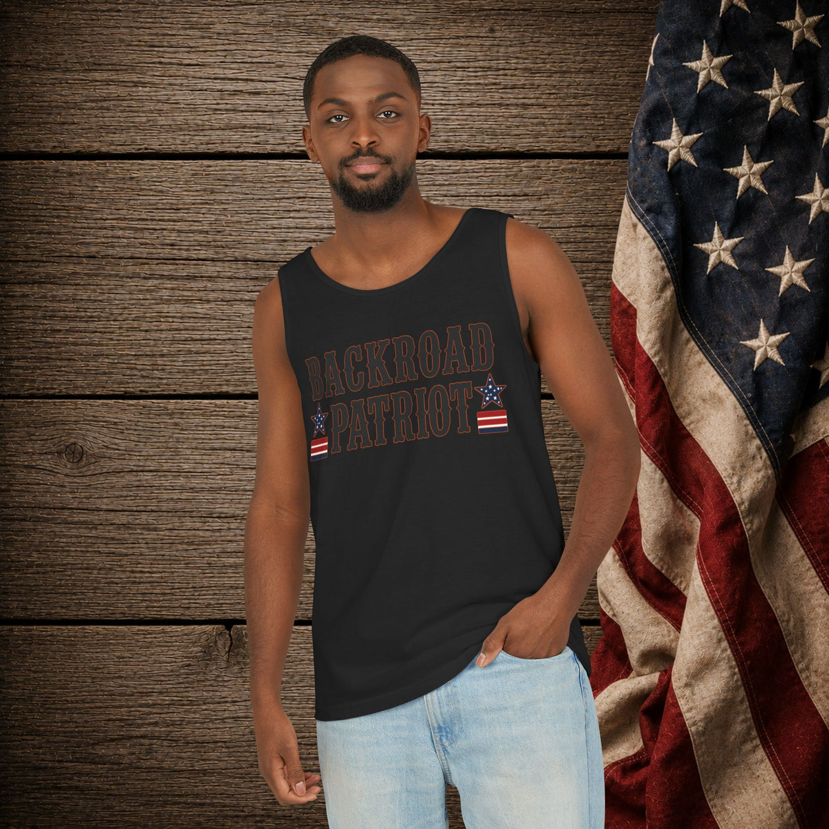 Backroad Patriot   Adult Unisex Tank Top