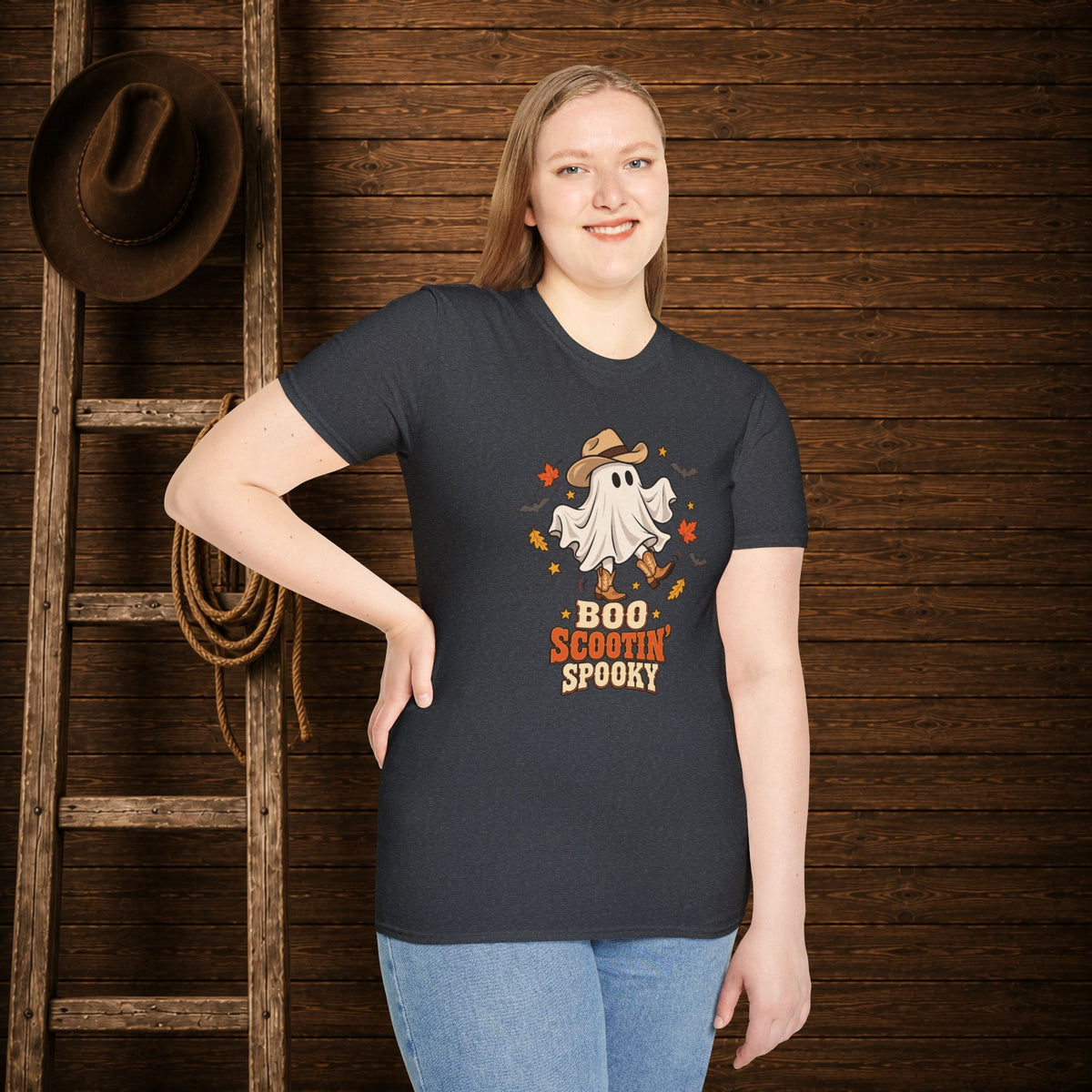 Boo Scootin Spooky   Adult Size T-Shirt