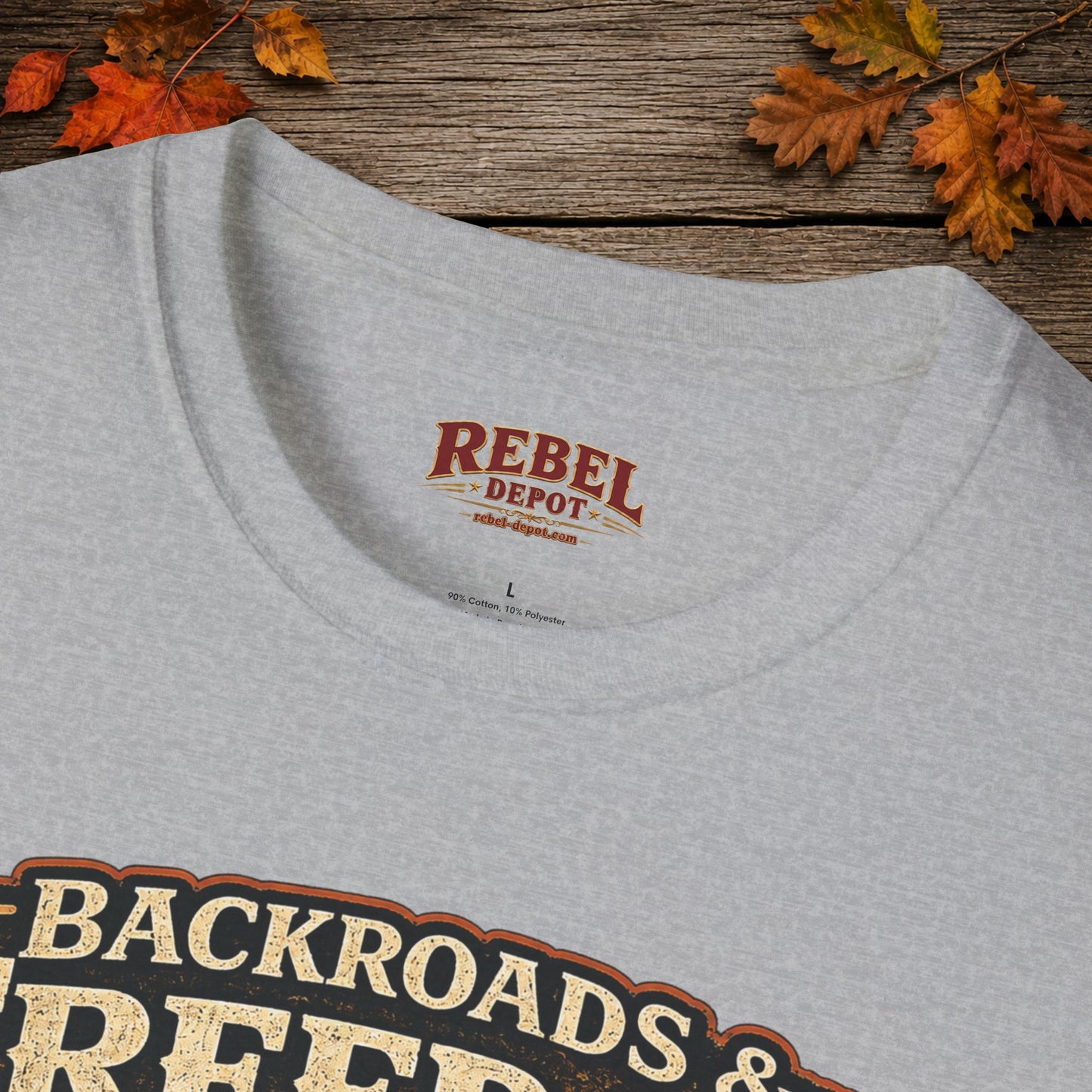 Backroads & Freedom  Adult Size T-Shirt