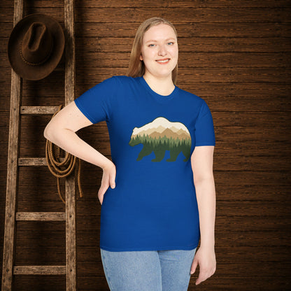 Wilderness Bear   Adult Size T-Shirt