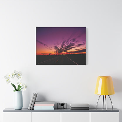 Backroad Sunset Matte Canvas