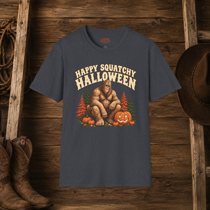 Squatchy Halloween   Adult Size T-Shirt