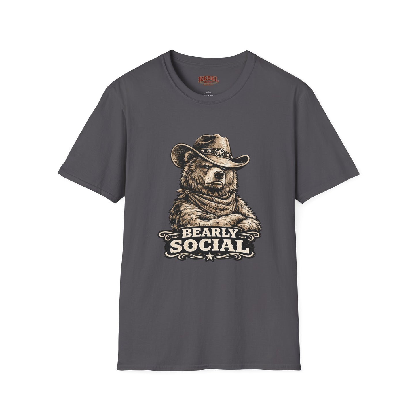 Bearly Social Cowboy T-Shirt