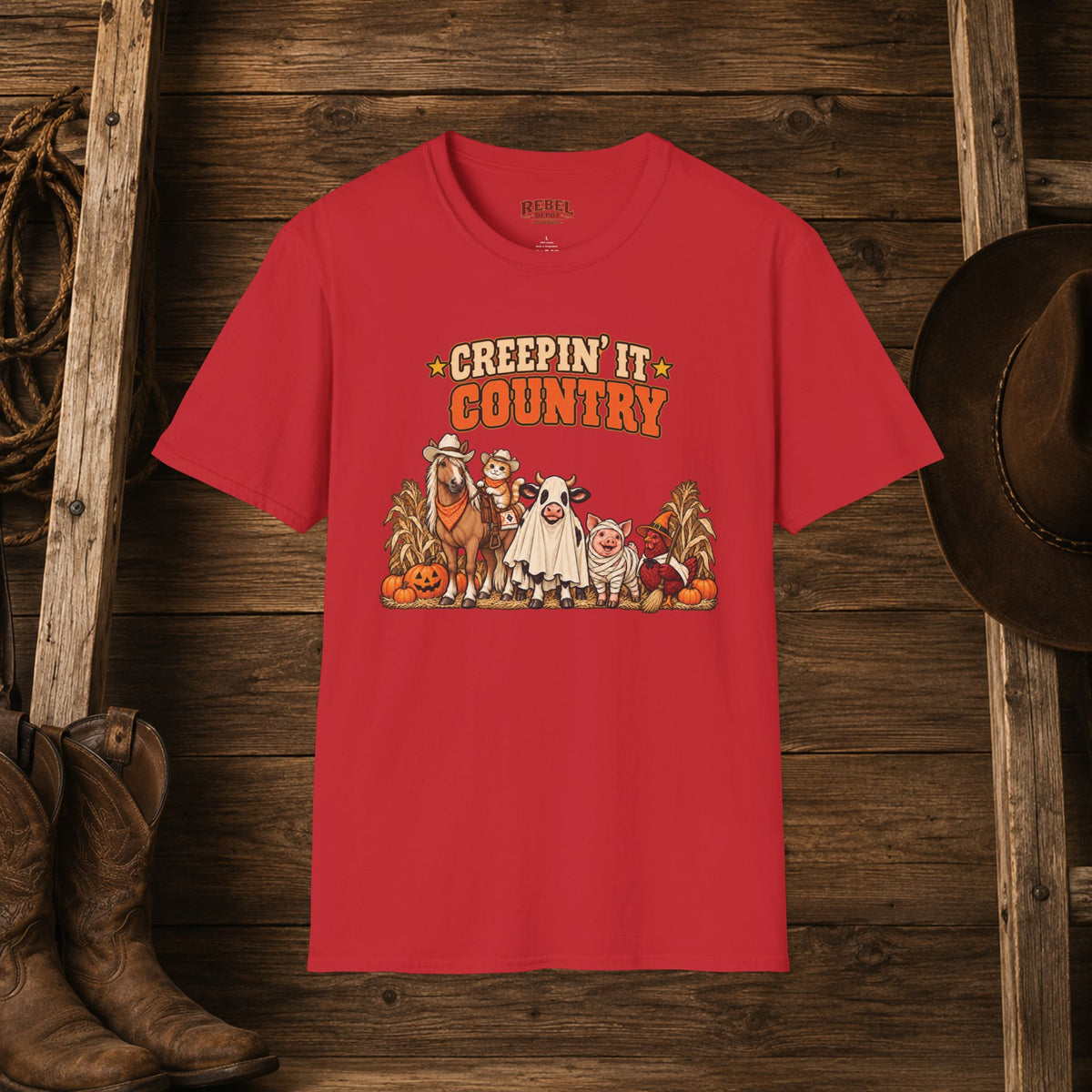 Creepin It Country   Adult Size T-Shirt