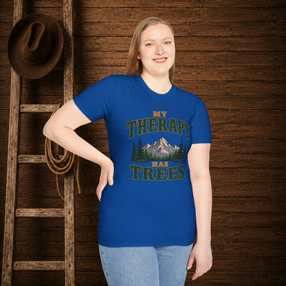 My Therapy Has Trees   Adult Size T-Shirt