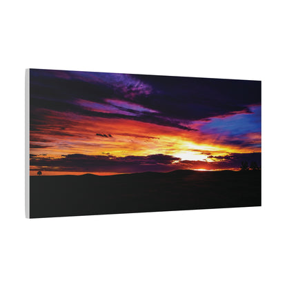 Pasture Sunset Matte Canvas Art