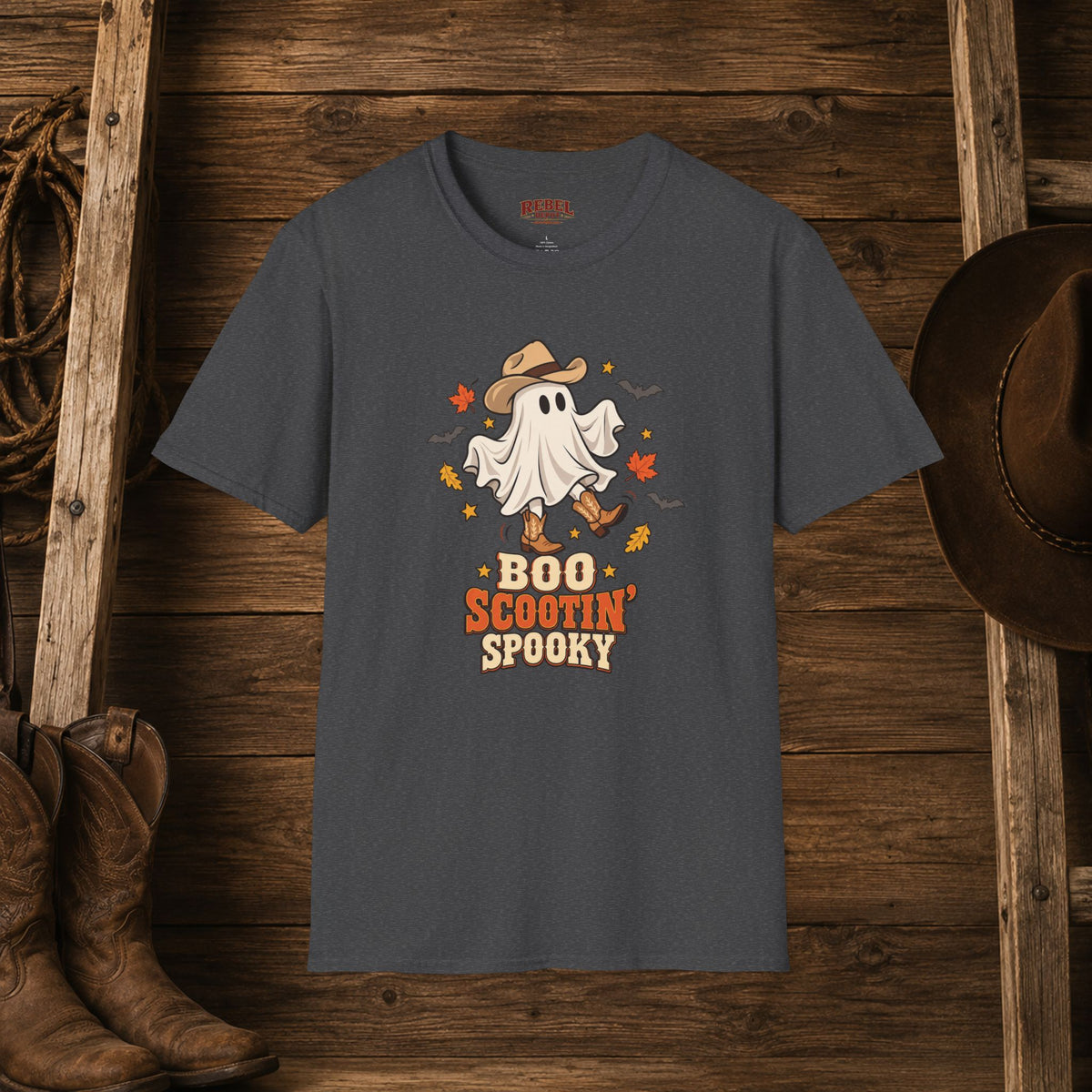 Boo Scootin Spooky   Adult Size T-Shirt