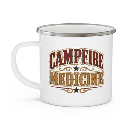 Campfire Medicine   Enamel Camping Mug