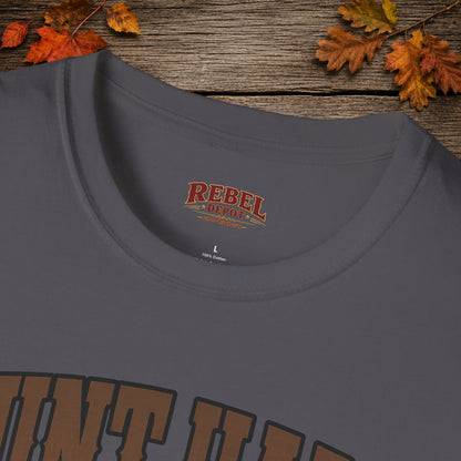 Hunt Hard Live Wild  Adult T-Shirt