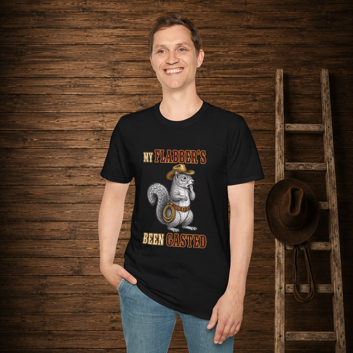 My Flabbers Been Gasted   Adult Size T-Shirt
