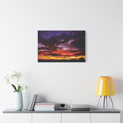Ranch Sunset Matte Canvas Art