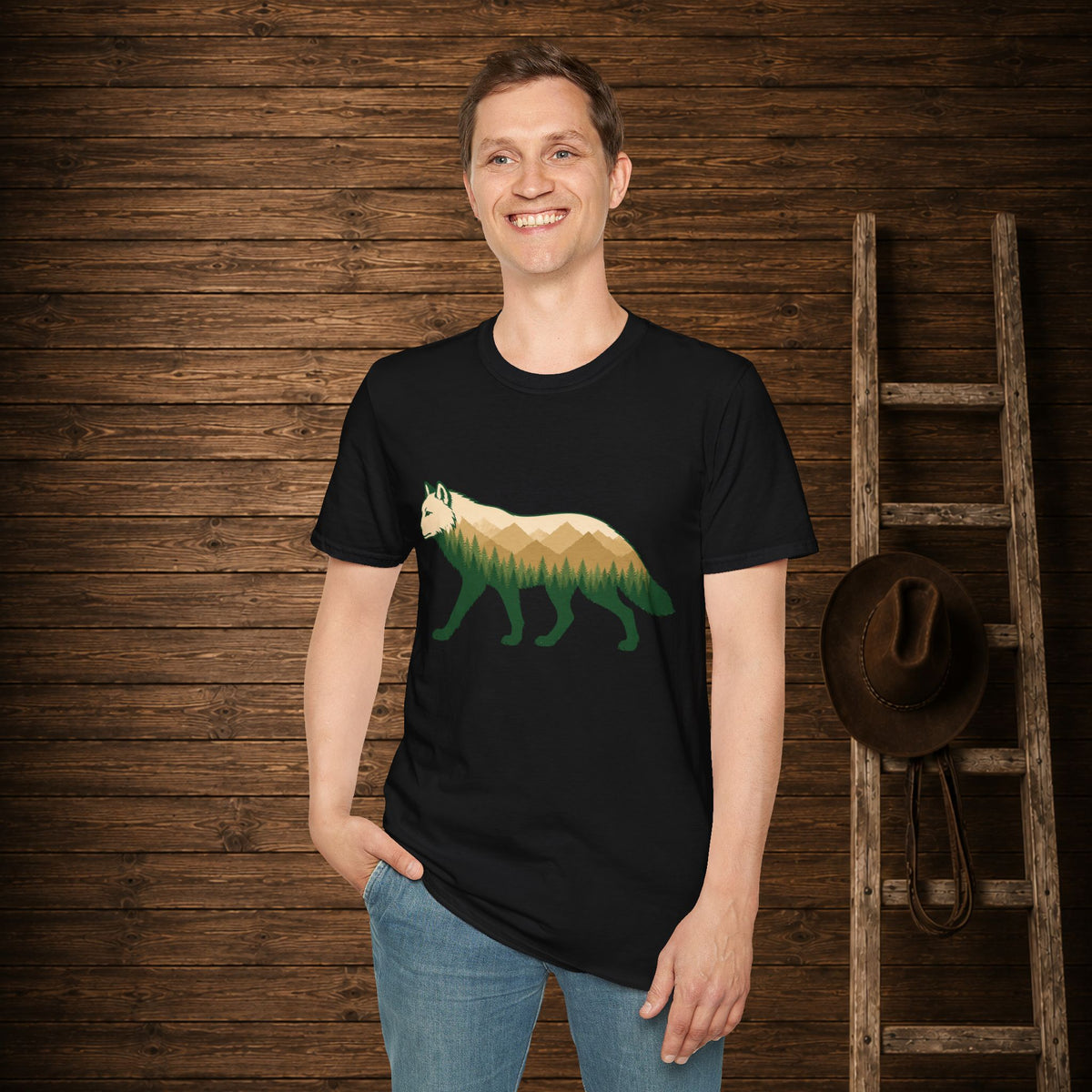 Wilderness Wolf  Adult Size T-Shirt