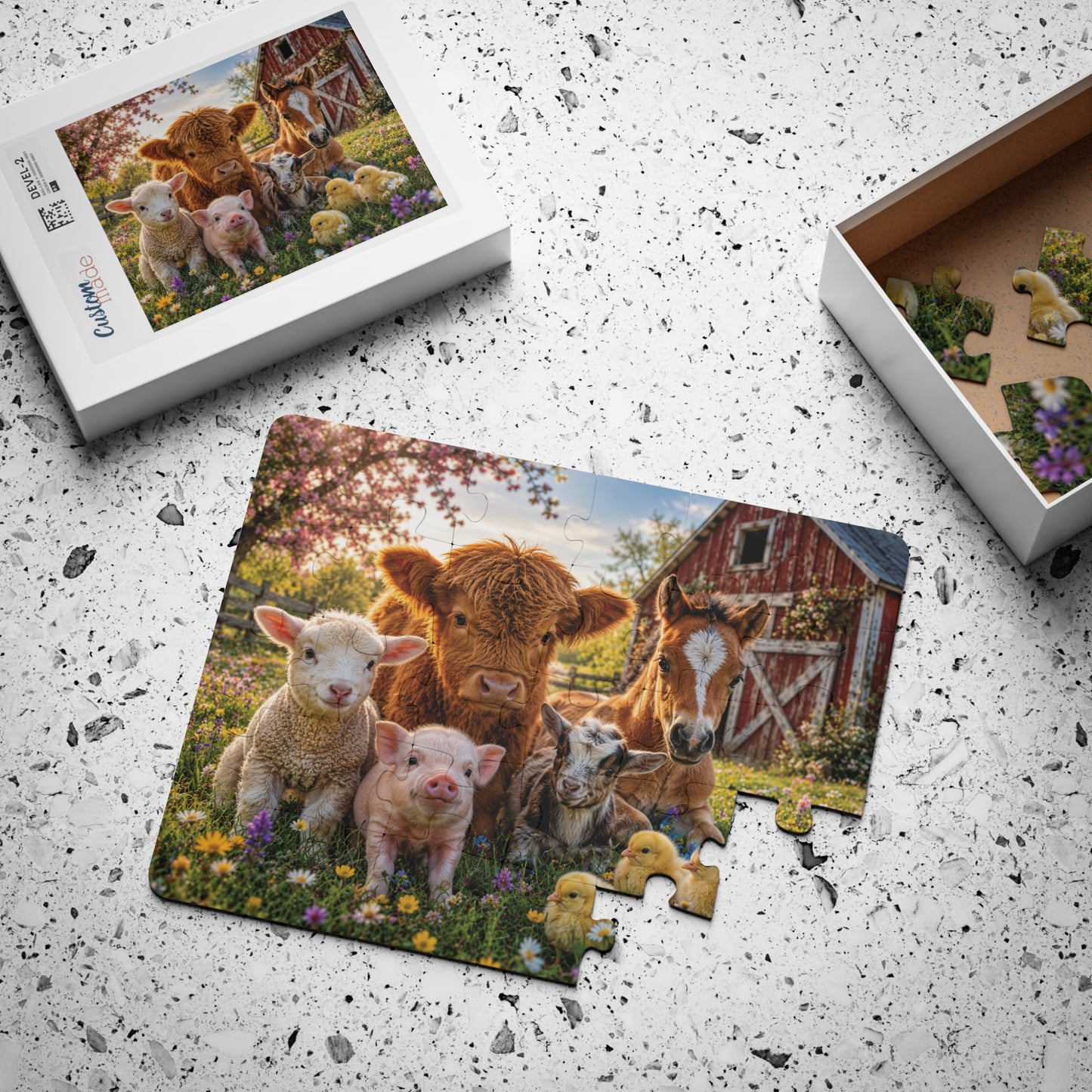 Baby Farm Animals  Kids' Puzzle 30-Piece