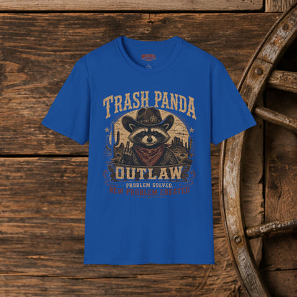 Trash Panda Outlaw (Offensive) Cowboy  Adult T-Shirt