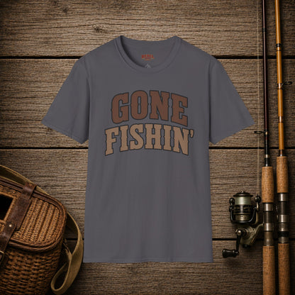 Gone Fishin'  Adult T-Shirt