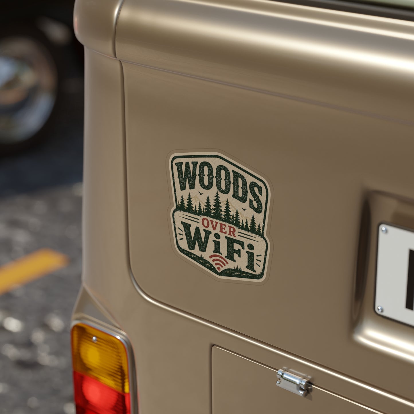 Woods Over WiFi   Transparent Outdoor Vinyl