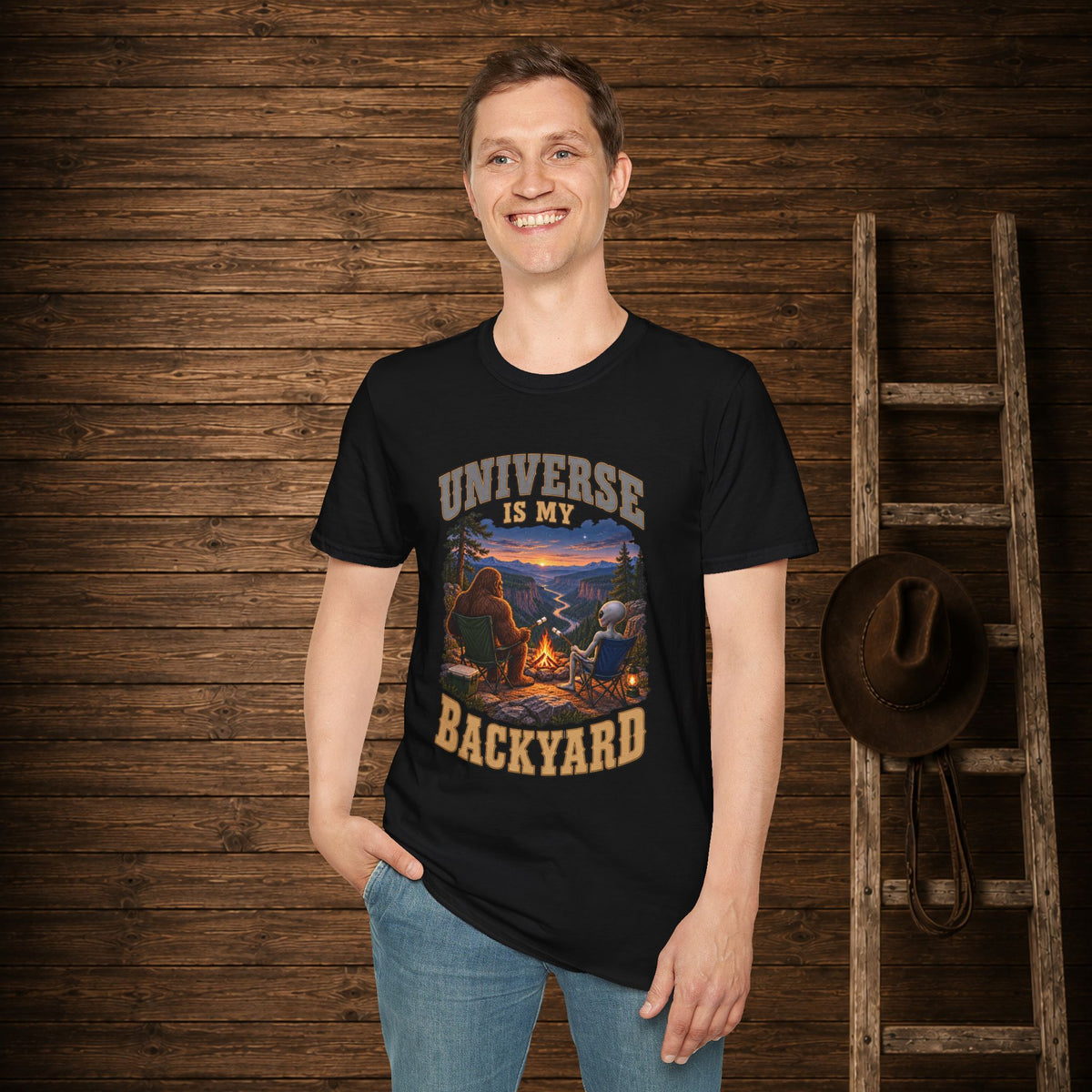 Universe Is My Backyard   Adult Size T-Shirt