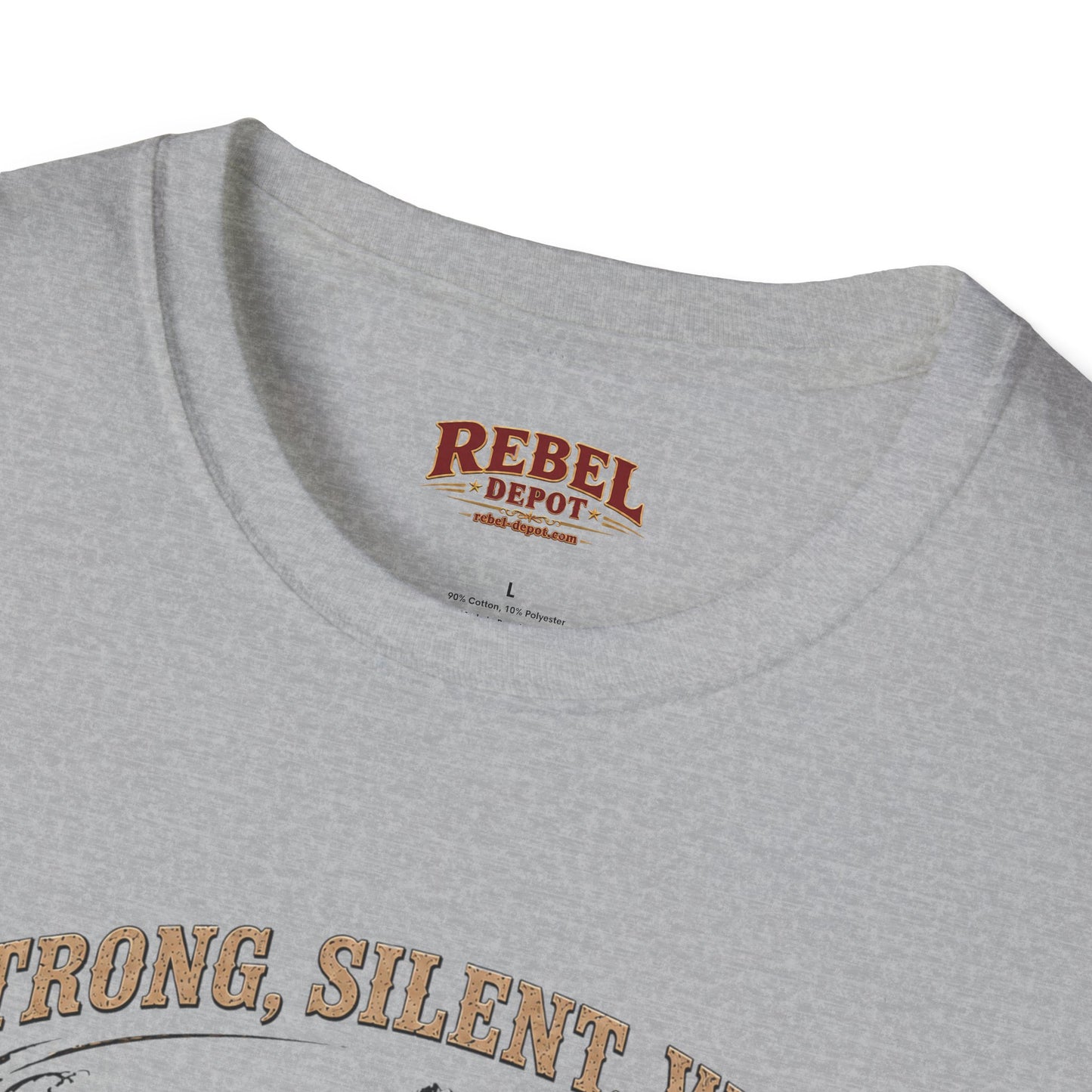 Strong Silent Wild Bear  Adult Size T-Shirt