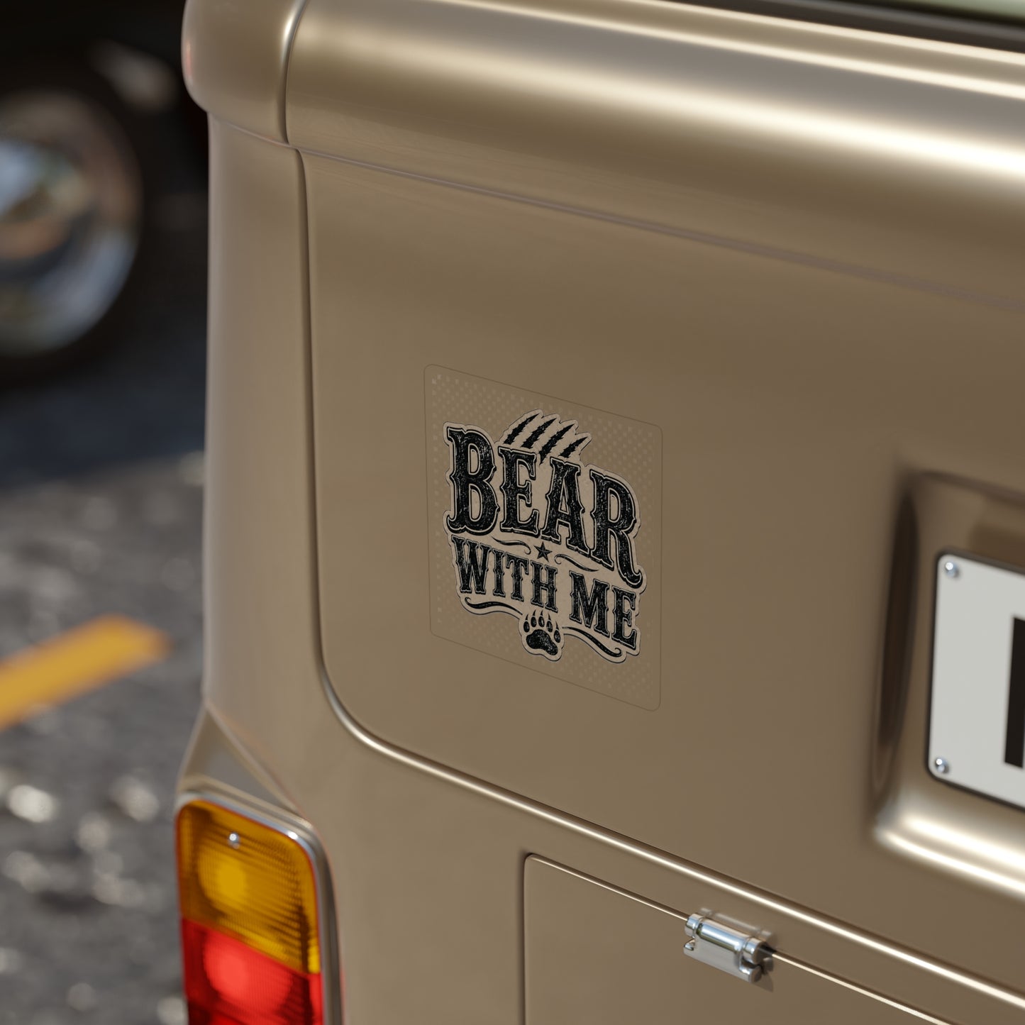 Bear With Me  Transparent Outdoor Vinyl