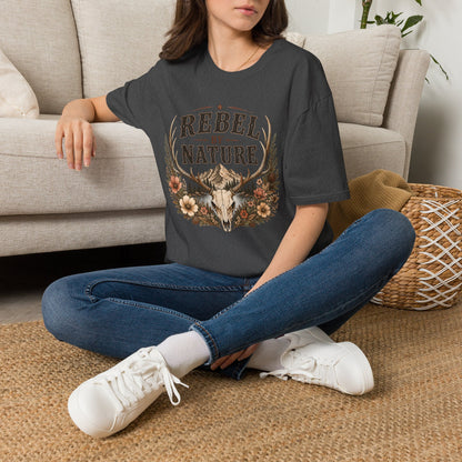 Rebel By Nature  Adult T-Shirt