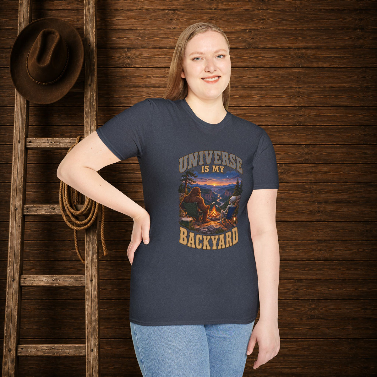 Universe Is My Backyard   Adult Size T-Shirt