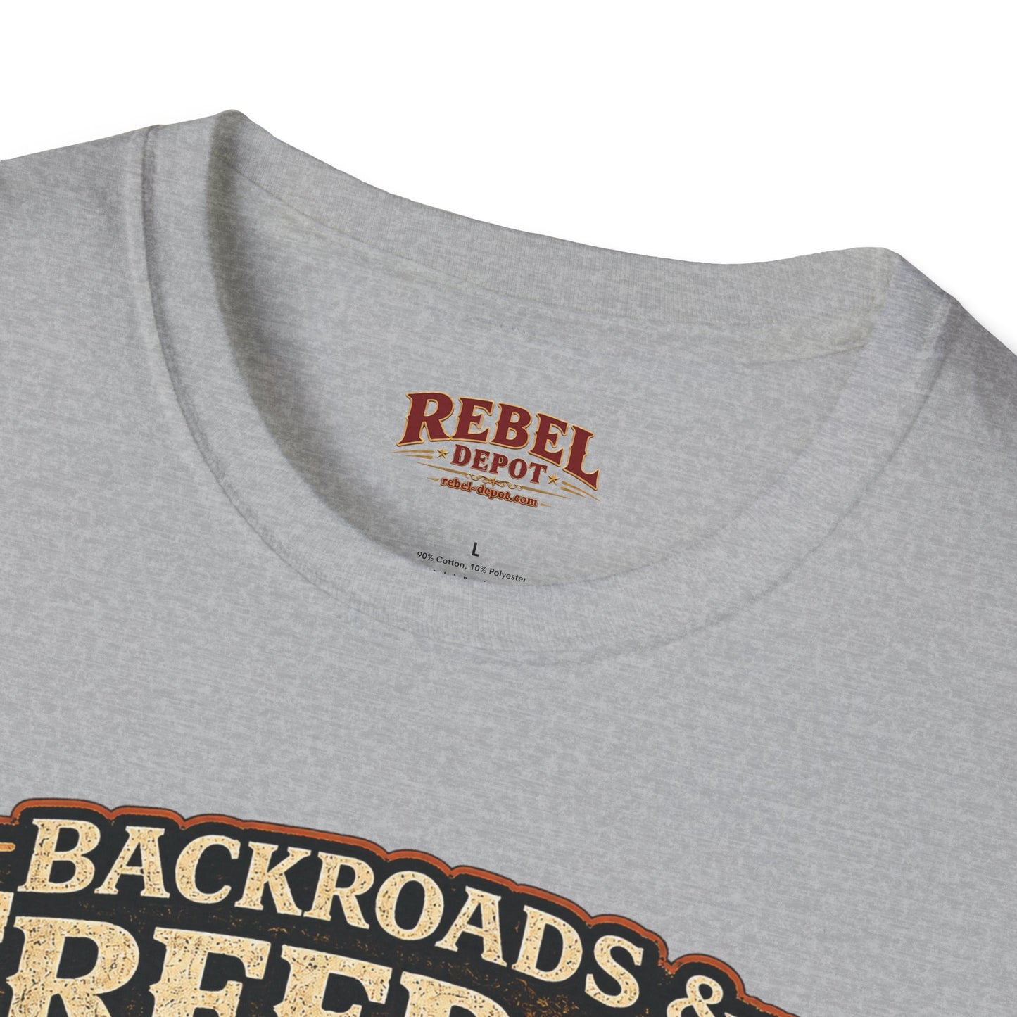 Backroads & Freedom  Adult Size T-Shirt
