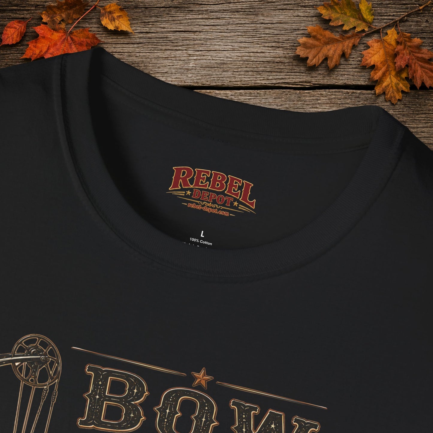 Bow Boots Coffee  Adult Size T-Shirt