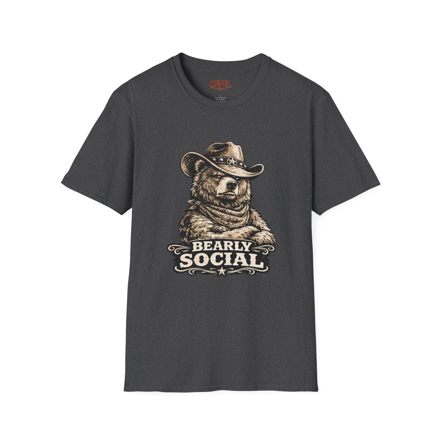 Bearly Social Cowboy T-Shirt