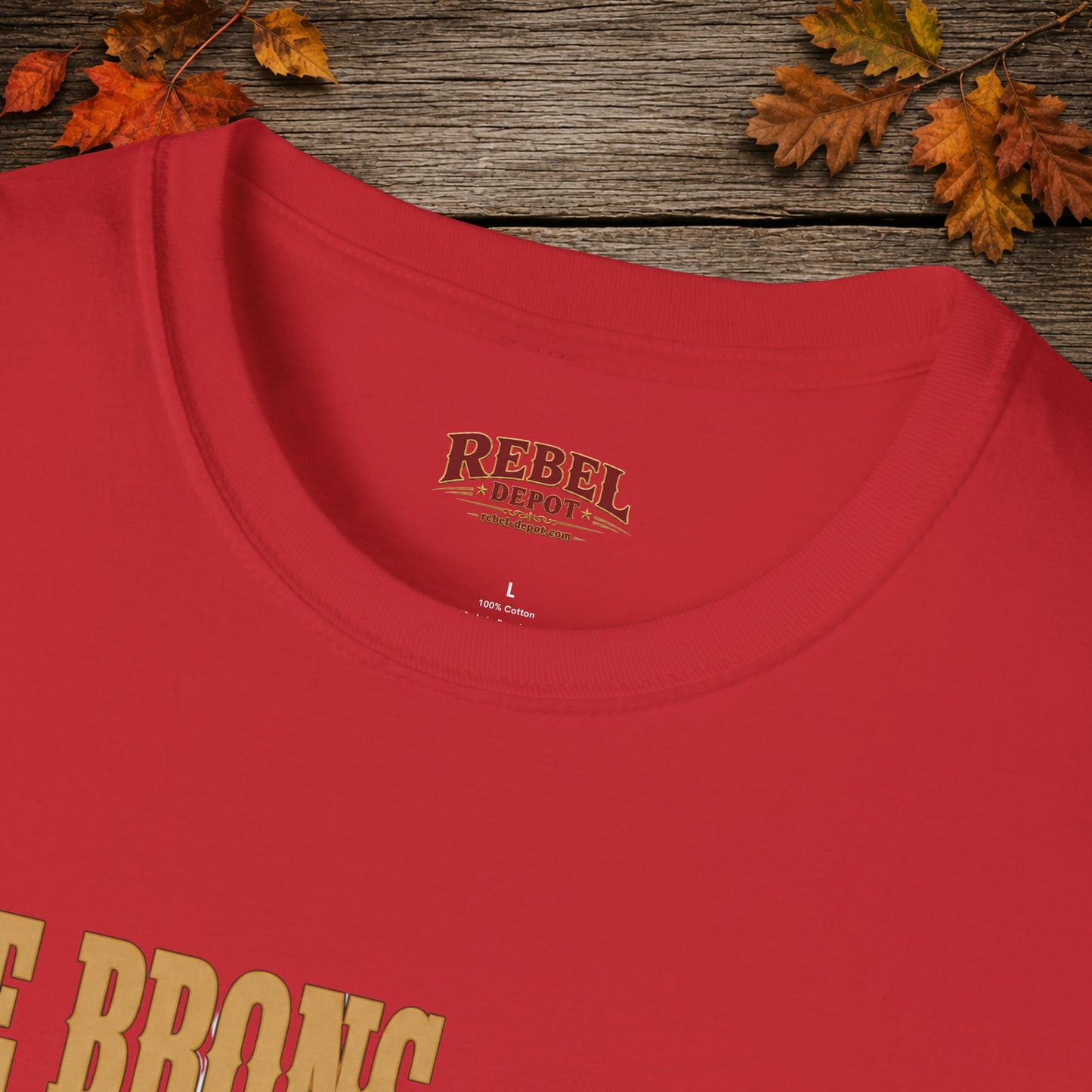 Bronc Ran Out Of Time (Front)  Adult T-Shirt