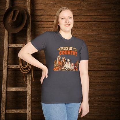 Creepin It Country   Adult Size T-Shirt