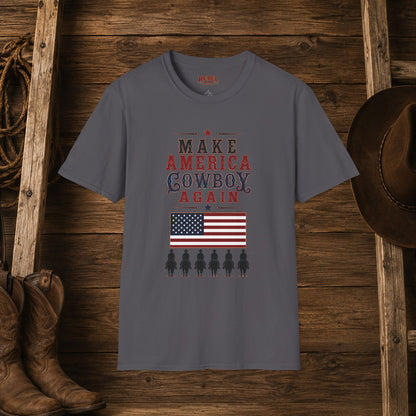 Make America Cowboy Again (Front)  Adult T-Shirt