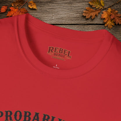 Probably An Outlaw Cowboy  Adult T-Shirt