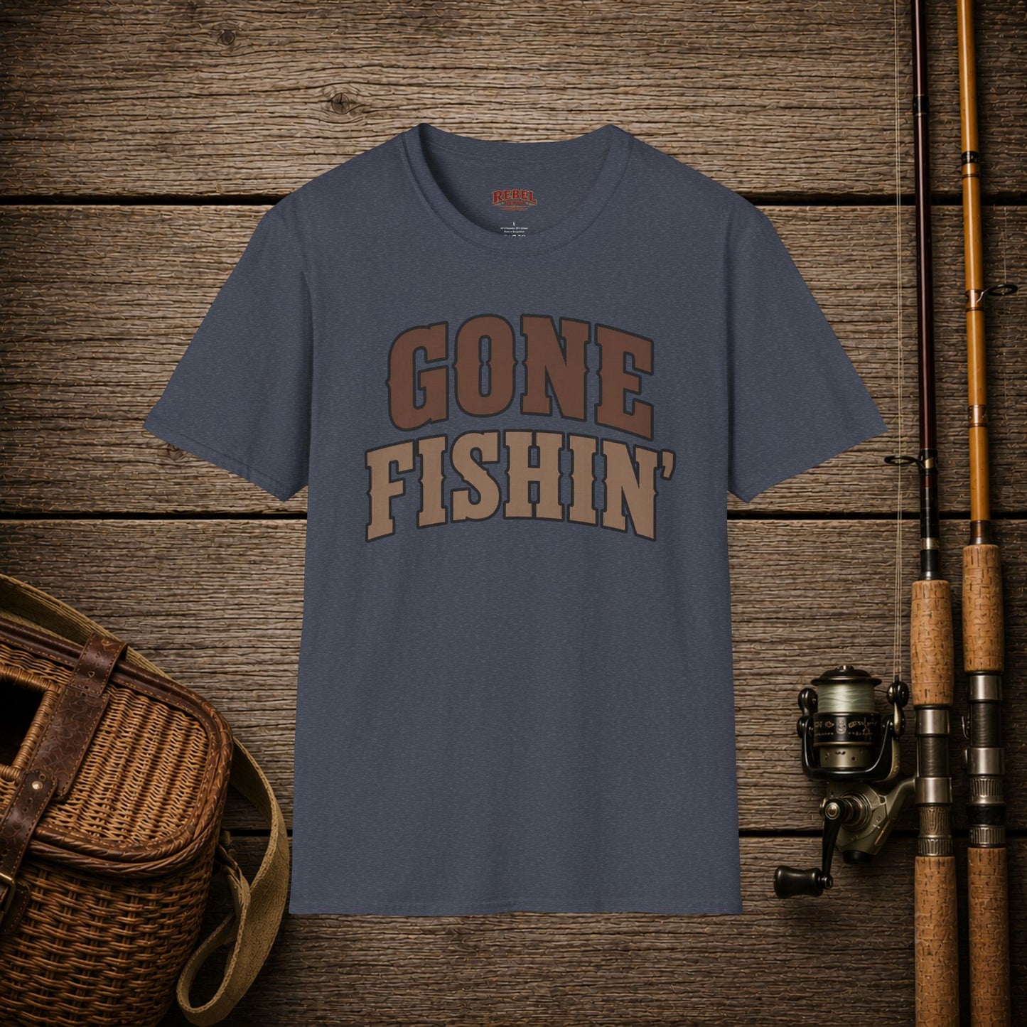 Gone Fishin'  Adult T-Shirt