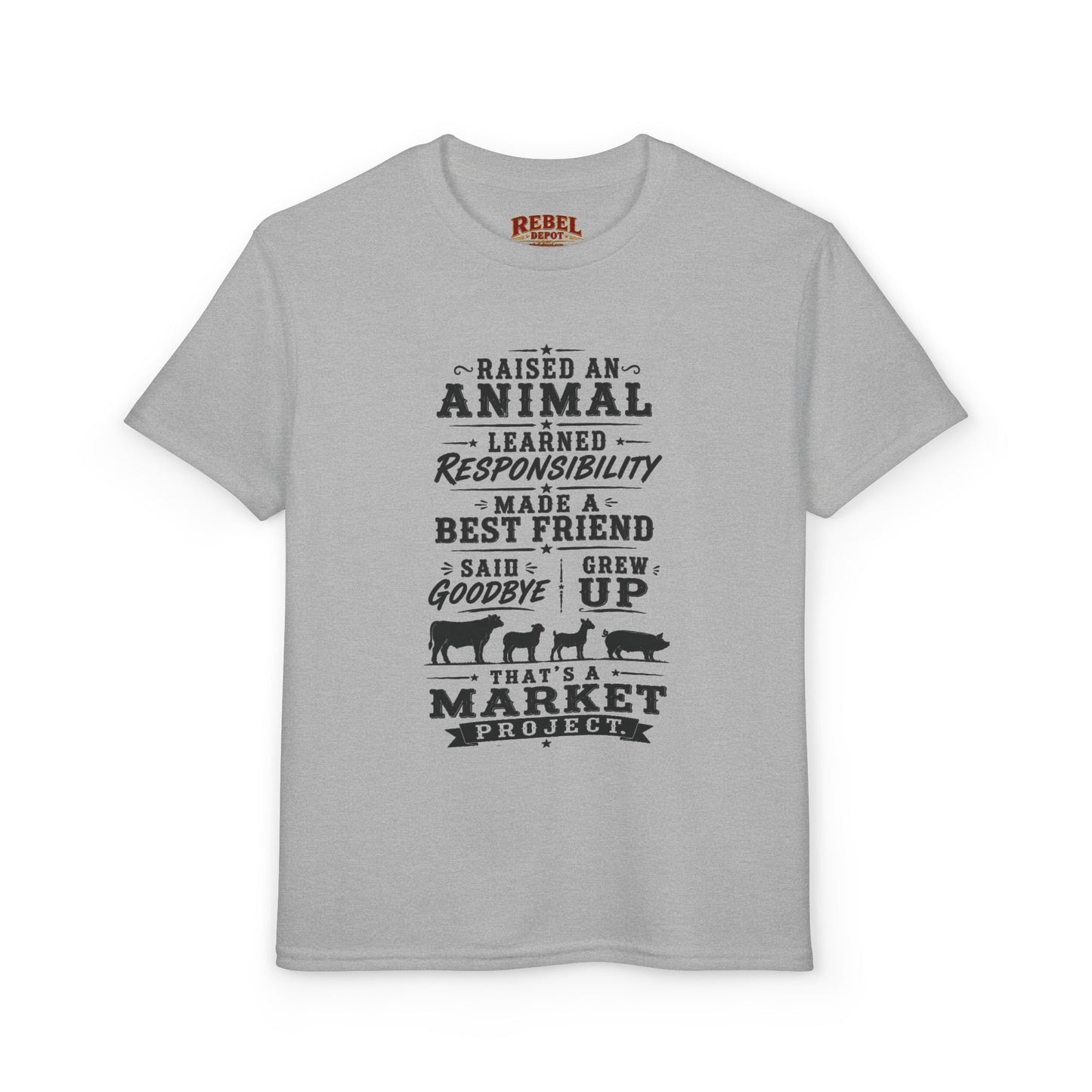 Market Project. Grew Up.  Youth T-Shirt