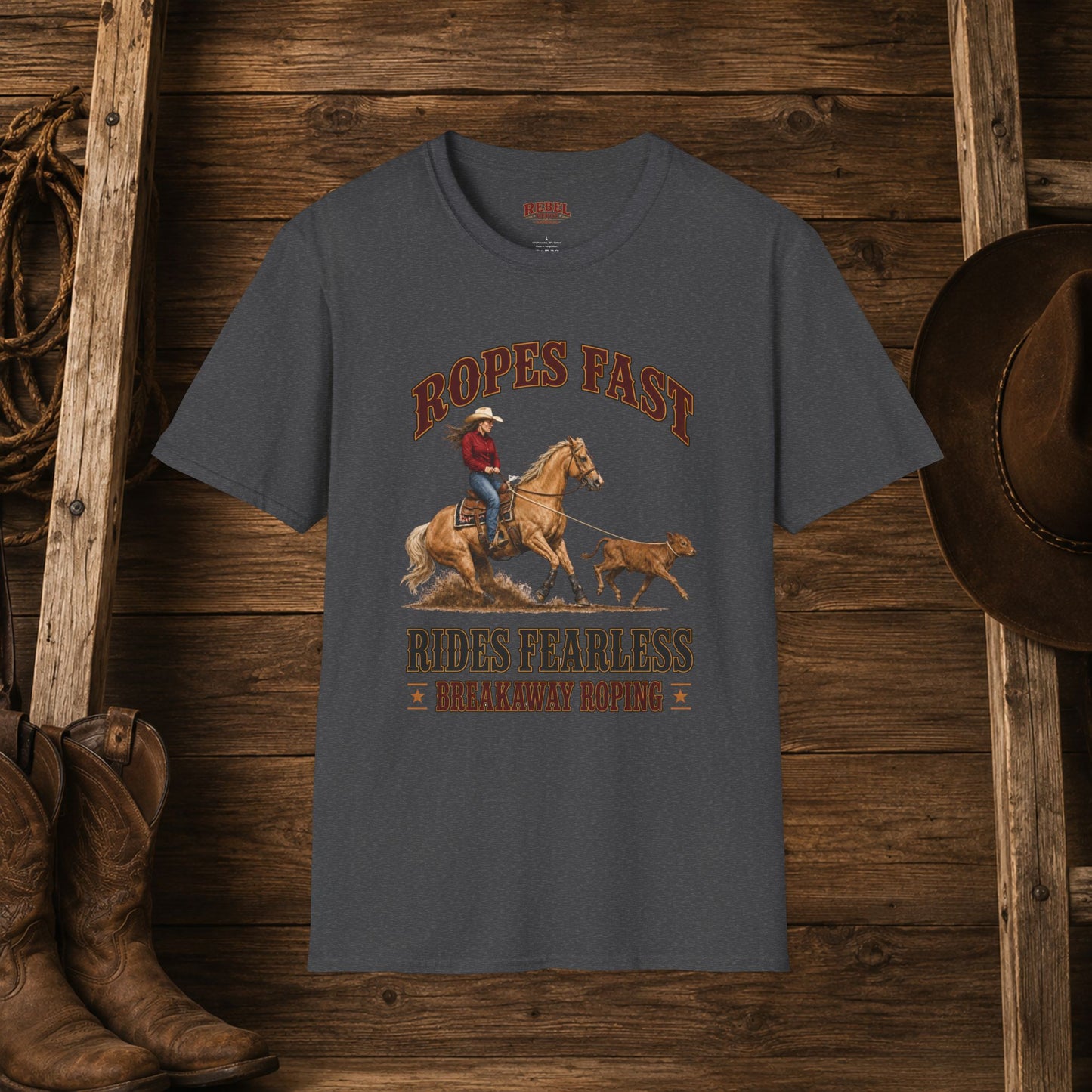 Ropes Fast Breakaway Roping  Adult T-Shirt