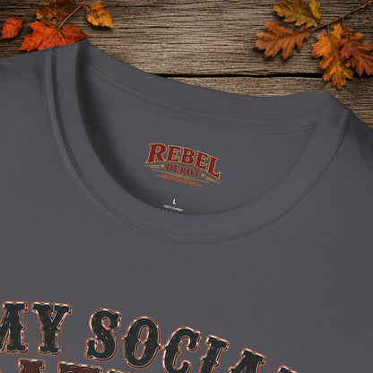 Social Battery Died  Adult Size T-Shirt
