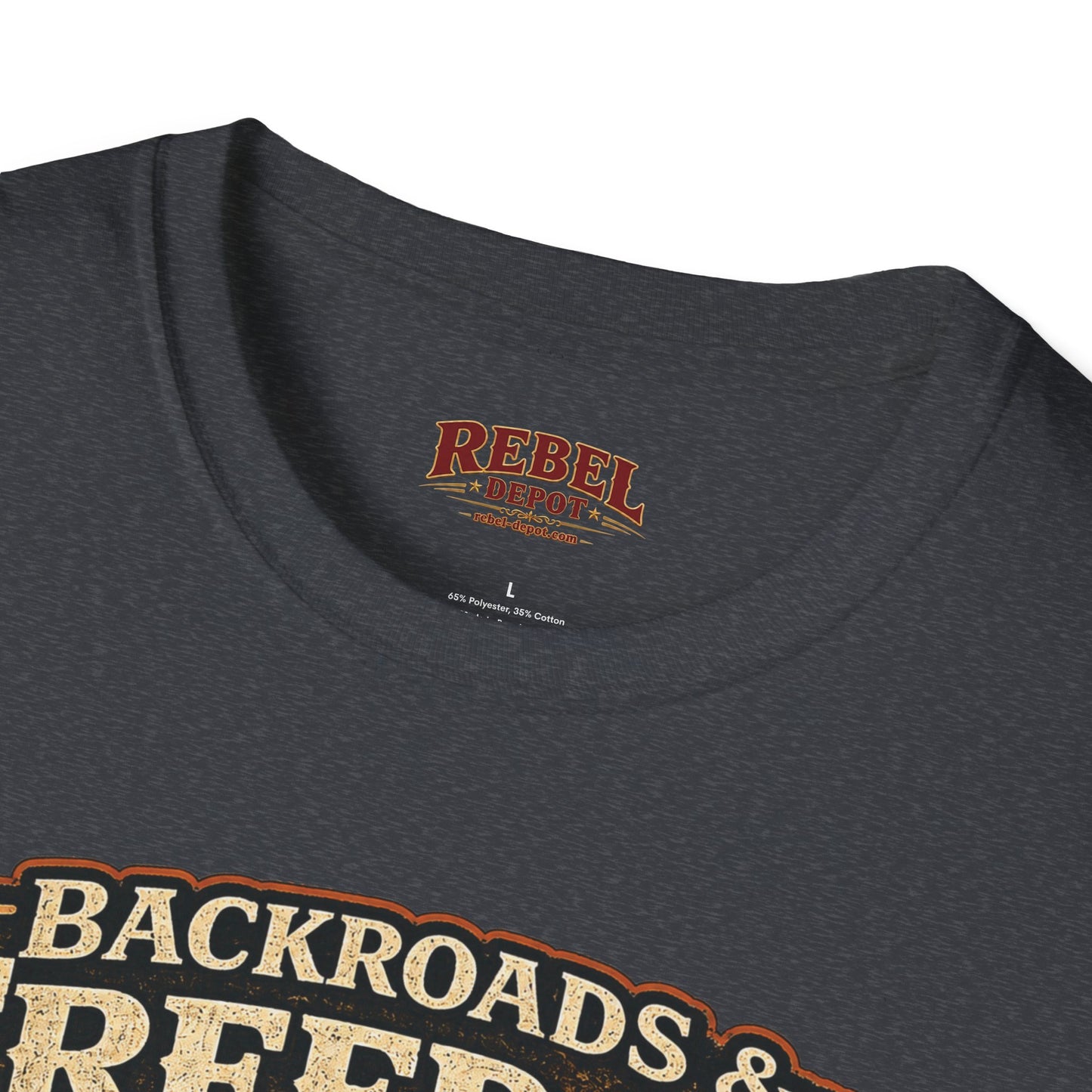 Backroads & Freedom  Adult Size T-Shirt