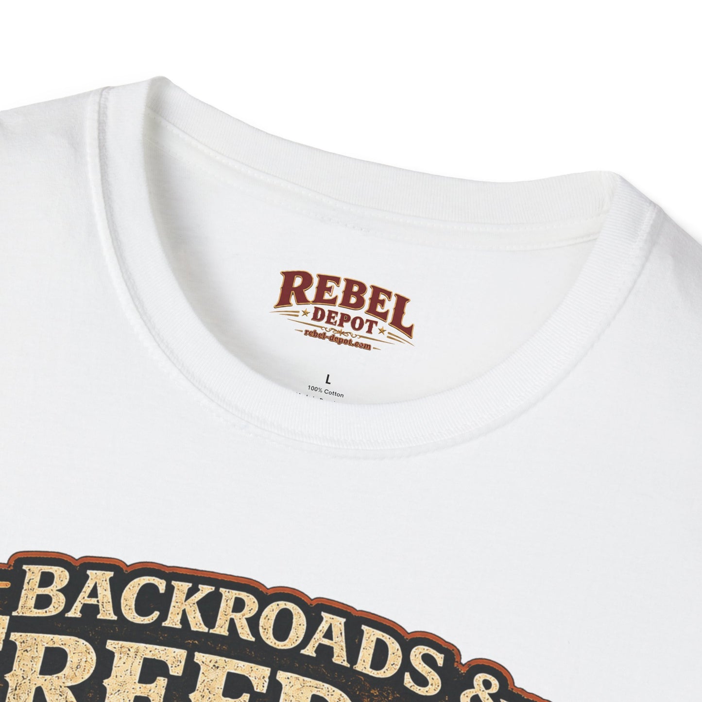 Backroads & Freedom  Adult Size T-Shirt