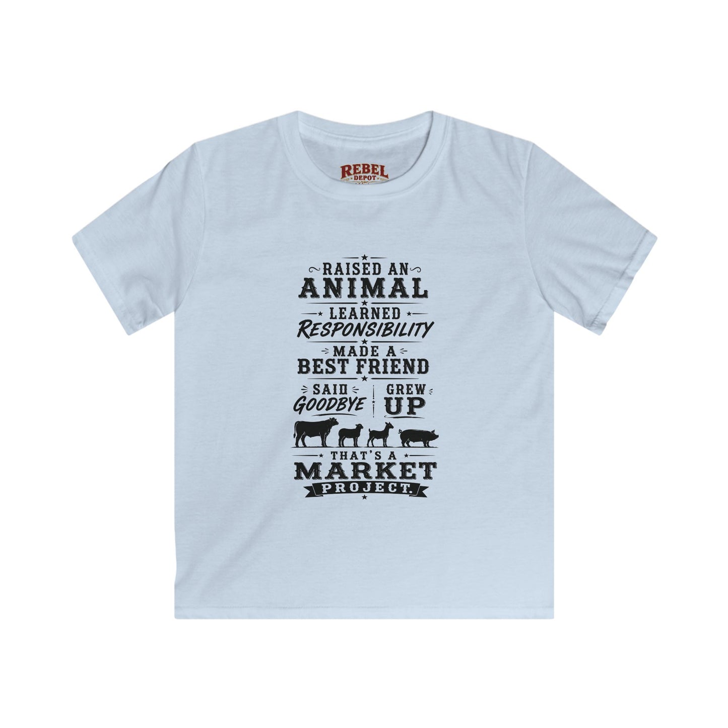 Market Project. Grew Up.   Kids Size T-Shirts