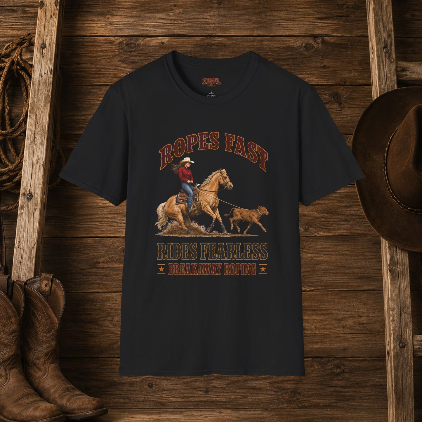 Ropes Fast Breakaway Roping  Adult T-Shirt