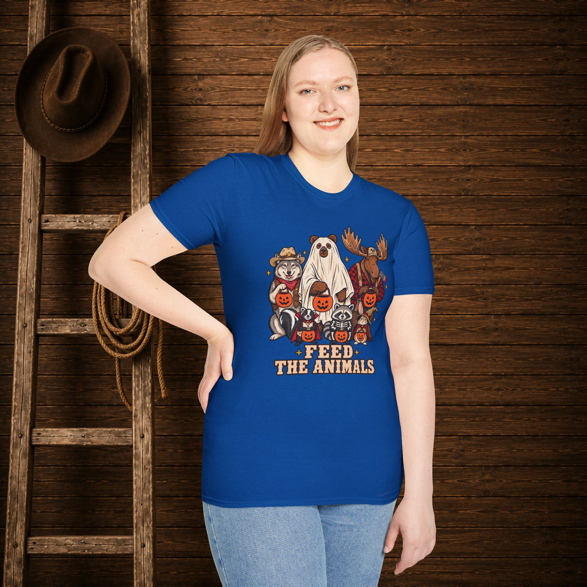 Feed The Animals   Adult Size T-Shirt