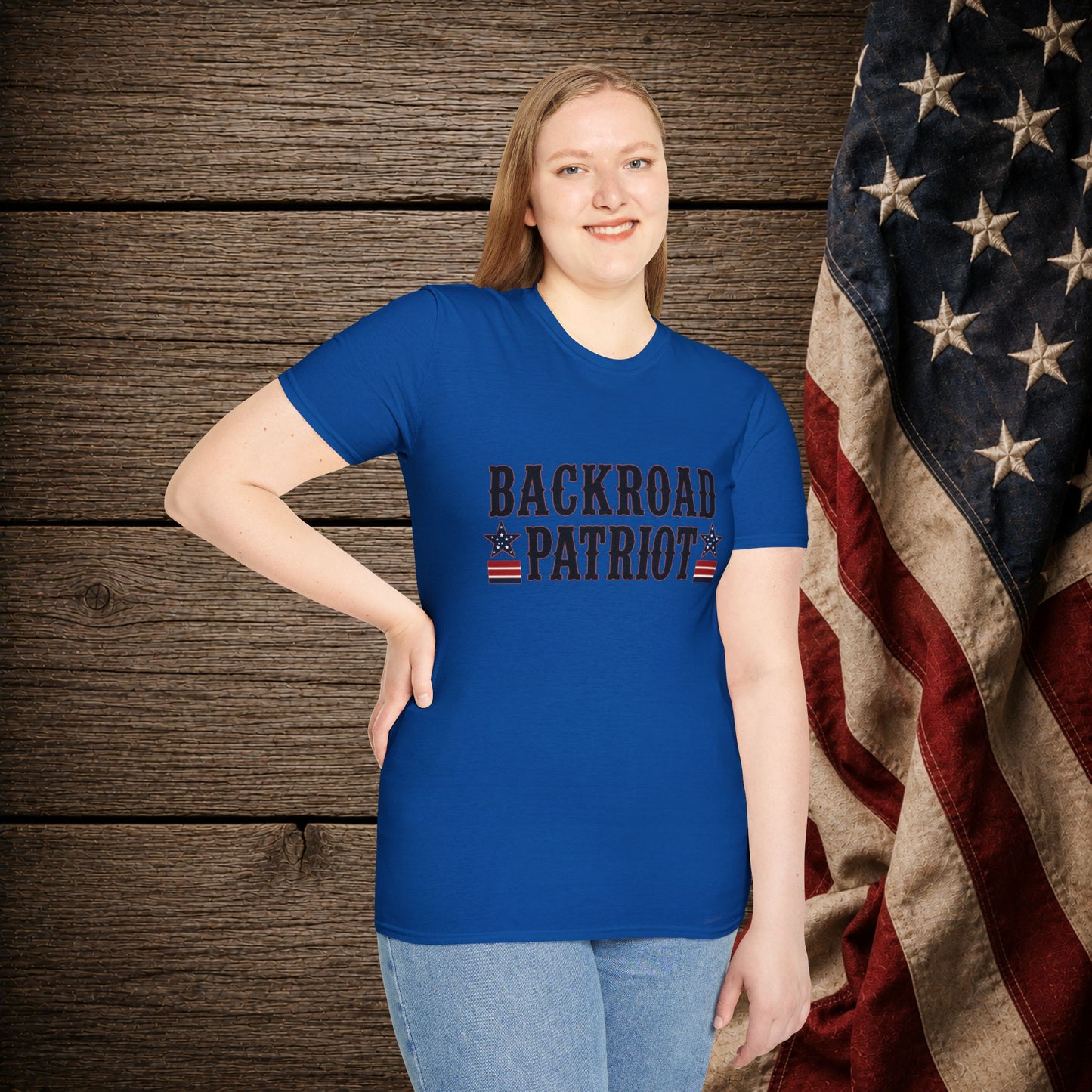 Backroad Patriot  Adult Size T-Shirt