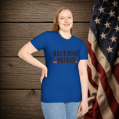 Backroad Patriot  Adult Size T-Shirt