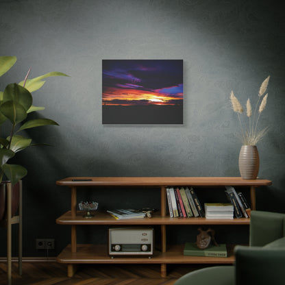 Pasture Sunset Matte Canvas Art