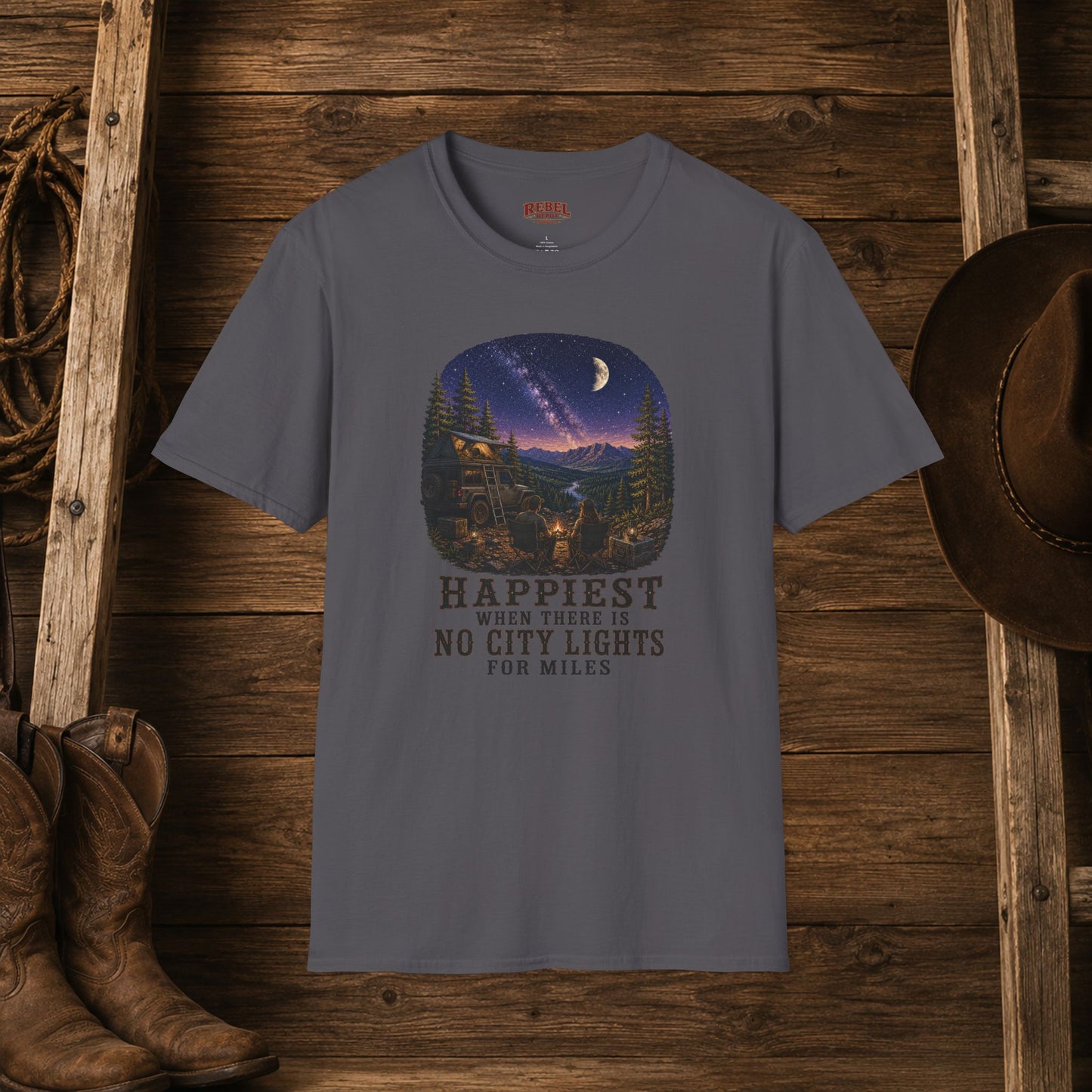 No City Lights   Adult T-Shirt