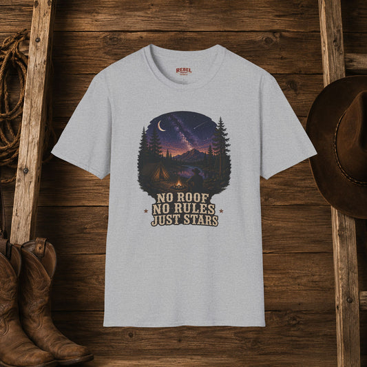No Roof No Rules   Adult T-Shirt